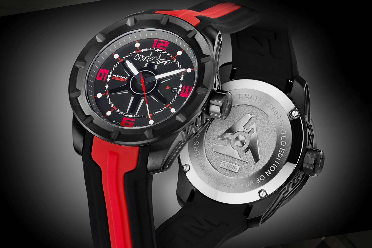 Montre Noire Acier Suisse